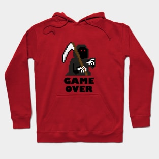 PixelArt Grim Reaper Game Over Hoodie